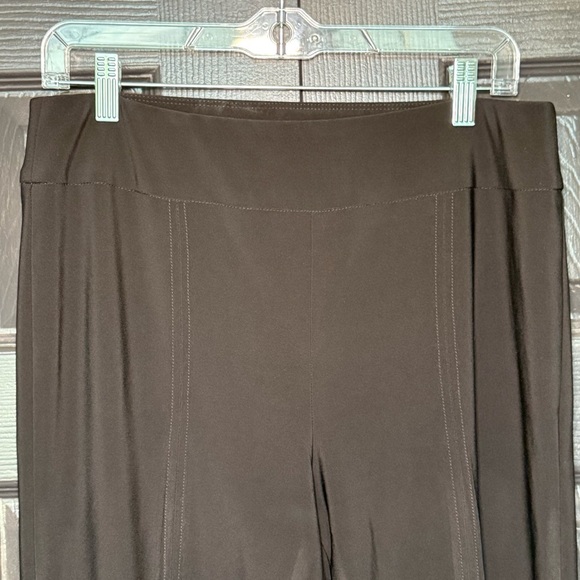 Joseph Ribkoff Black Flare Pants with Split Ankle Size 10 US - Picture 2 of 12